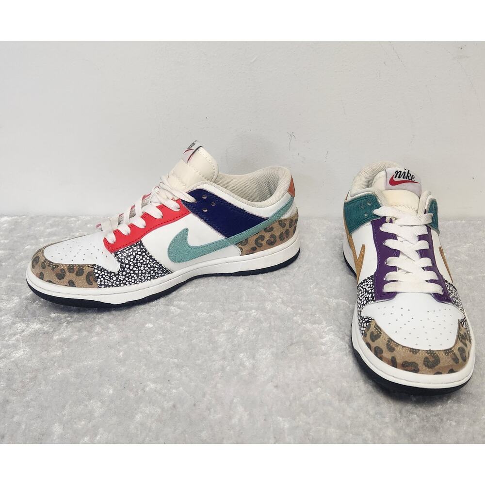 Nike Womens Dunk Low SE 'Safari Mix' DN3866-100 Sneakers-Size 7